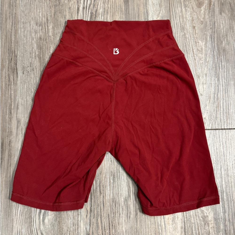 BuffBunny Deep Red Biker Shorts - image 2